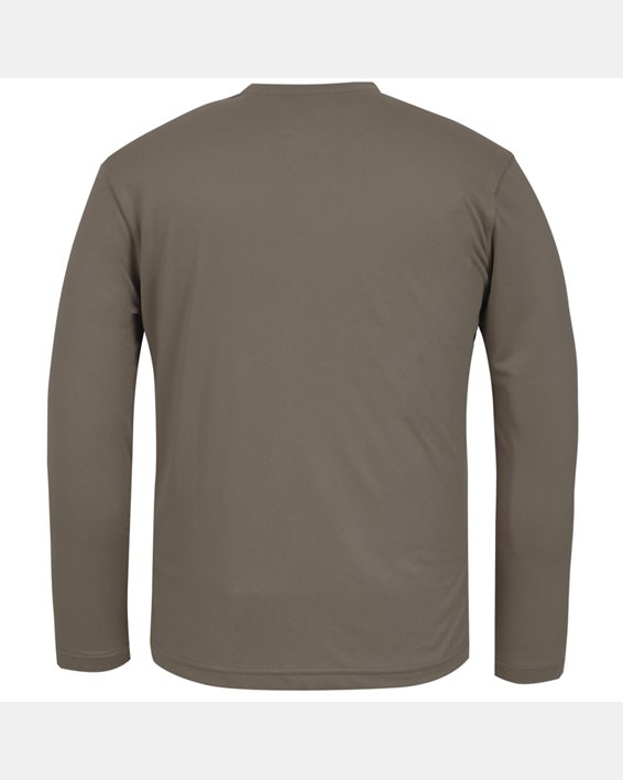 Men's Tactical UA Tech™ Long Sleeve T-Shirt in Brown image number 6
